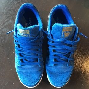 Adidas Blue Suede Sneakers